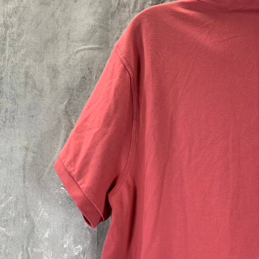 J.CREW Men's Dusty Red Flex Pique Short-Sleeve Polo Shirt SZ L