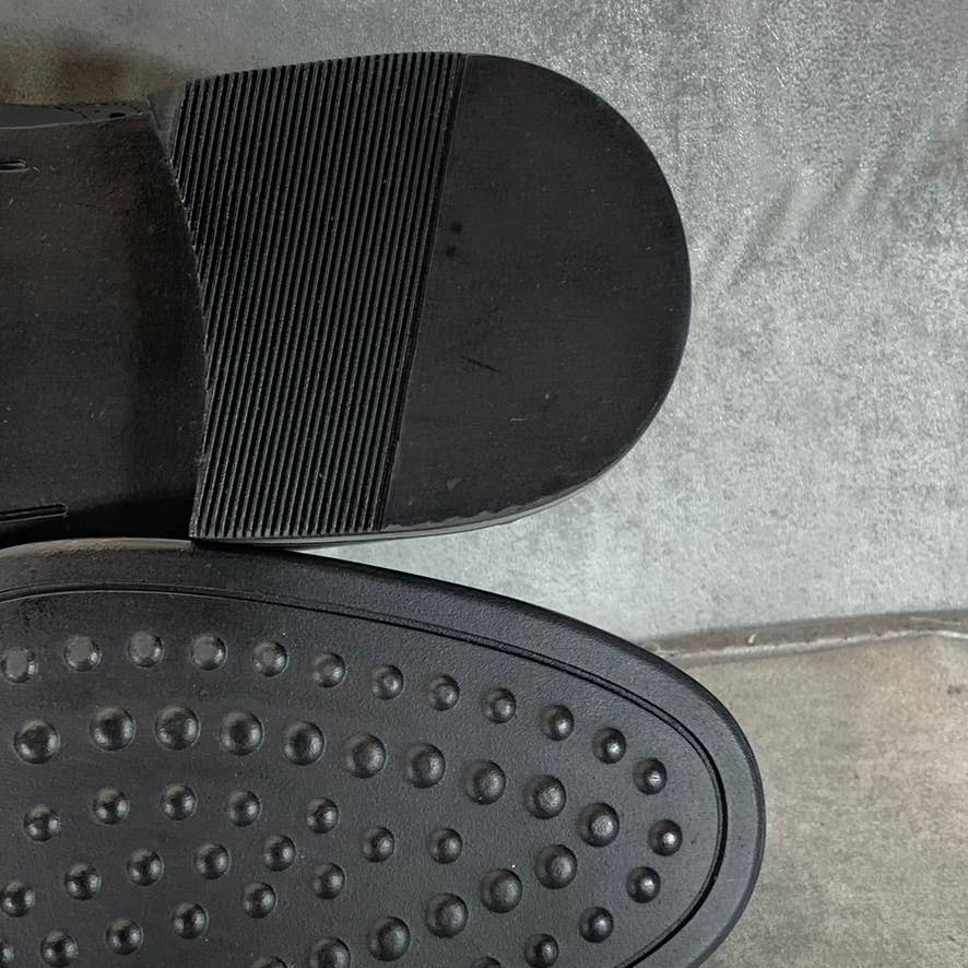 STACY ADAMS Men's Black Leather Garrison Wingtip Lace-Up Oxfords SZ 8