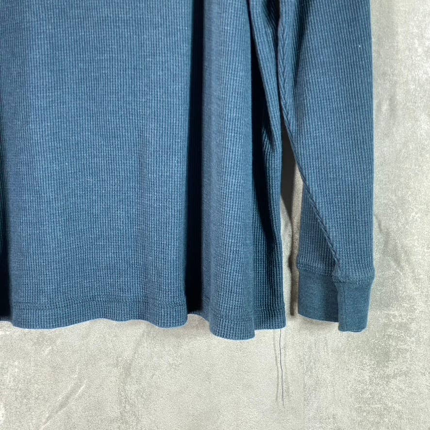 CLUB ROOM Men's Blue Wing Thermal Henley Pullover Long-Sleeve Shirt SZ 2XL