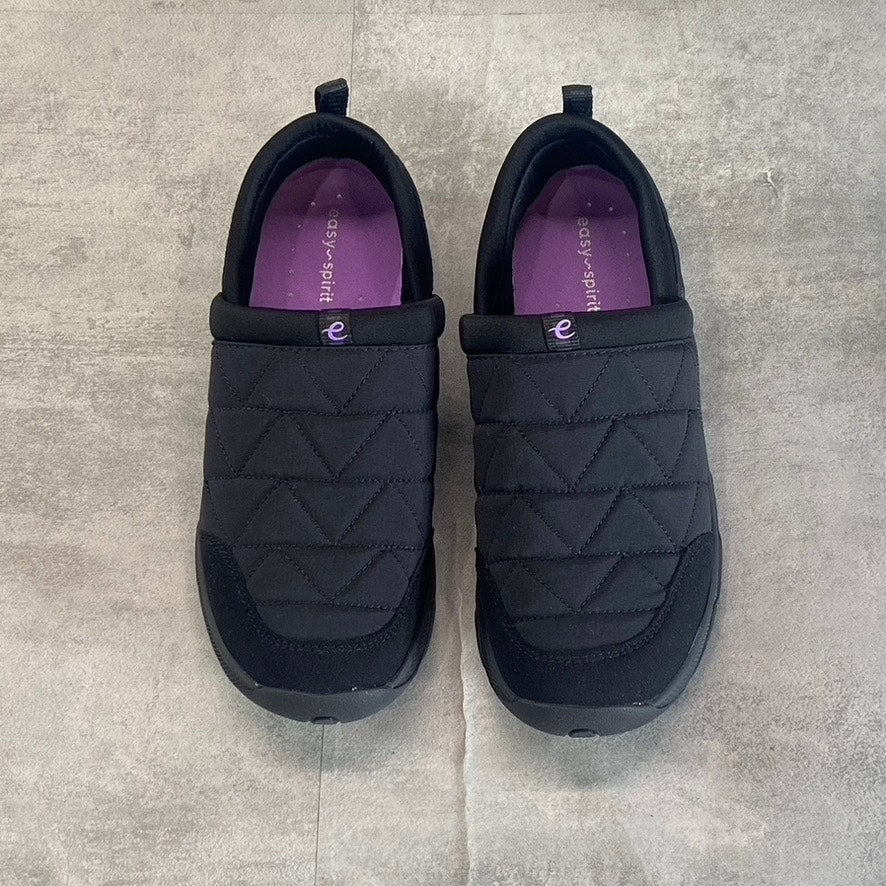 EASY SPIRIT Women's Black Tiffin Slip-On Water-Resistance Walking Shoes SZ 7.5