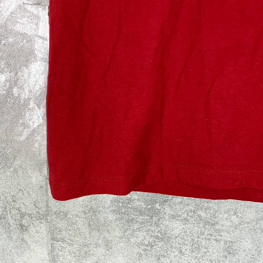 GOODFELLOW & CO Men's Red Crewneck Short-Sleeve Lyndale T-Shirt SZ M