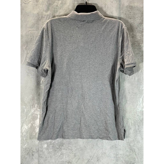 POLO RALPH LAUREN Men's Grey Heather Classic-Fit Soft Cotton Polo Shirt SZ M