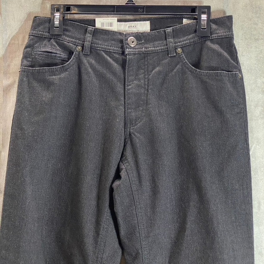 BRAX FEEL GOOD Men's Black Cooper Fancy Regular-Fit Denim Pant SZ 30X34