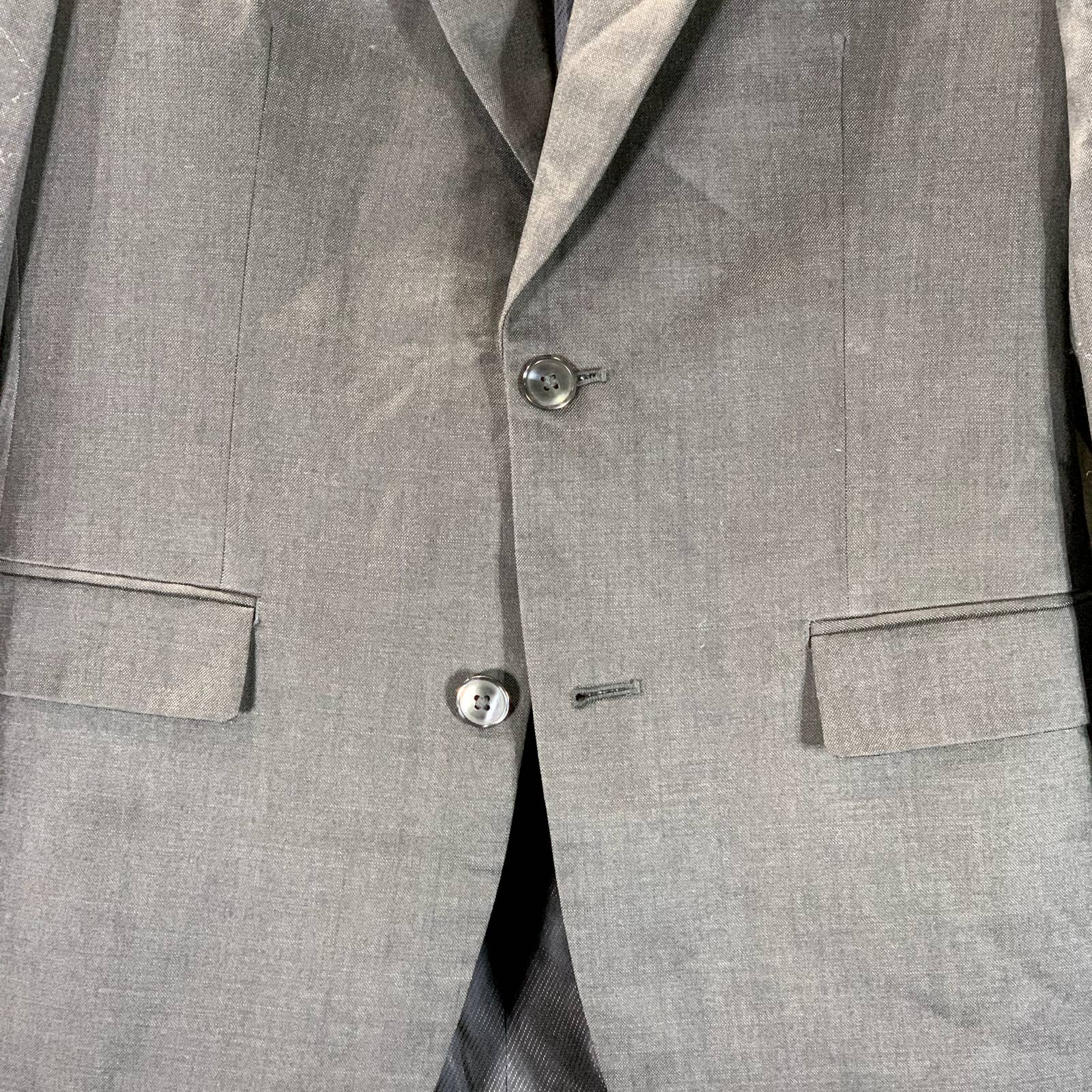BAR III Men's Charcoal Slim-Fit Two-Button Short Sport Coat SZ 36S
