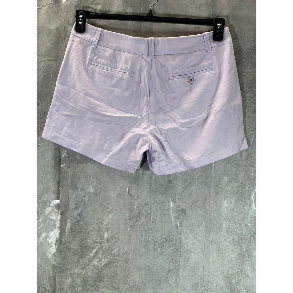 J.CREW Women's Light Purple Classic 5" Chino Shorts SZ 10