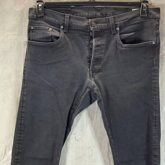 G-STAR RAW Men's Black 3301 Slim-Fit Jeans SZ 38X34