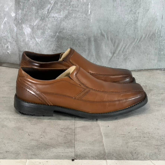 ROCKPORT Men's Cognac Style Leader 2 Bike Slip-On Shoes SZ 9.5