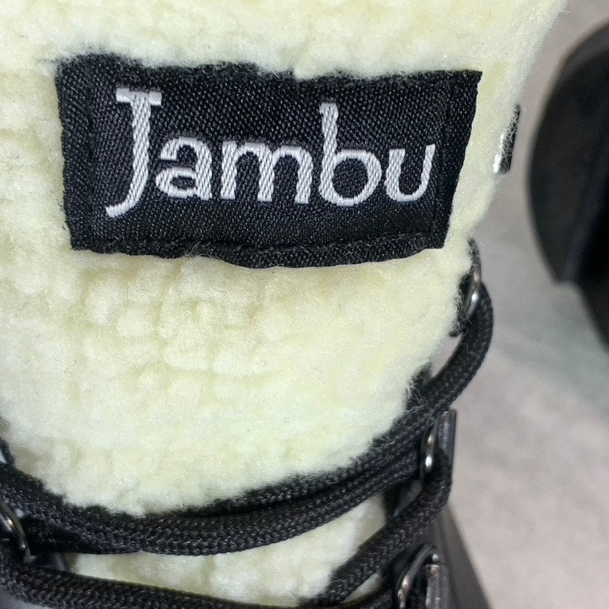 JAMBU Women's Black Rainey Faux-Fur Waterproof Memory Foam Hiker Boots SZ 6.5