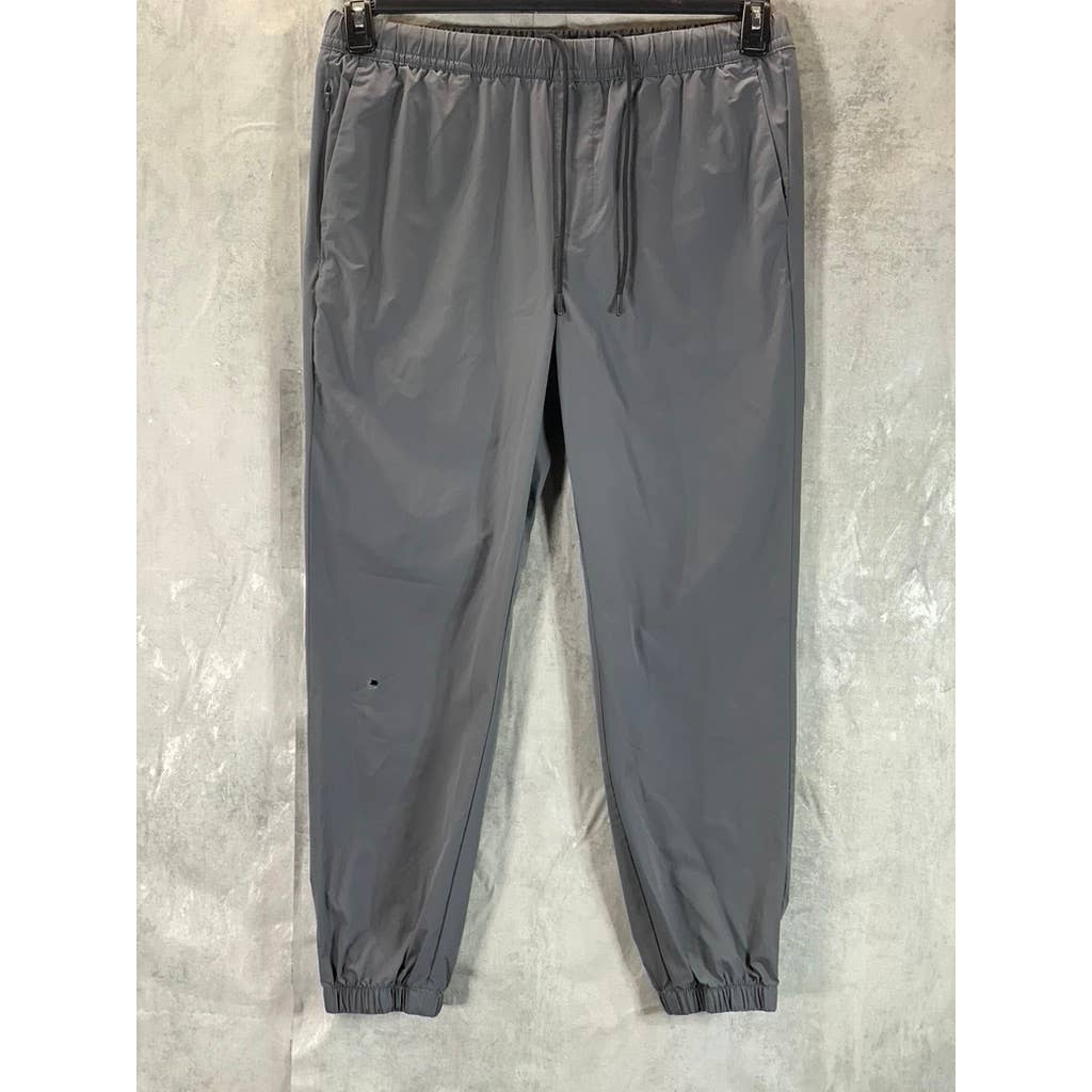 BANANA REPUBLIC Men's Gray Tech Pull-On Drawstring Jogger Pants SZ M