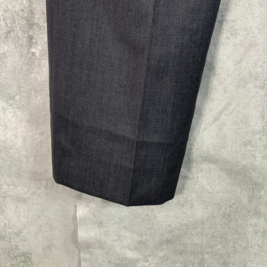 MICHAEL KORS Men's Charcoal Modern-Fit Wool Flat front Suit Pants SZ 32