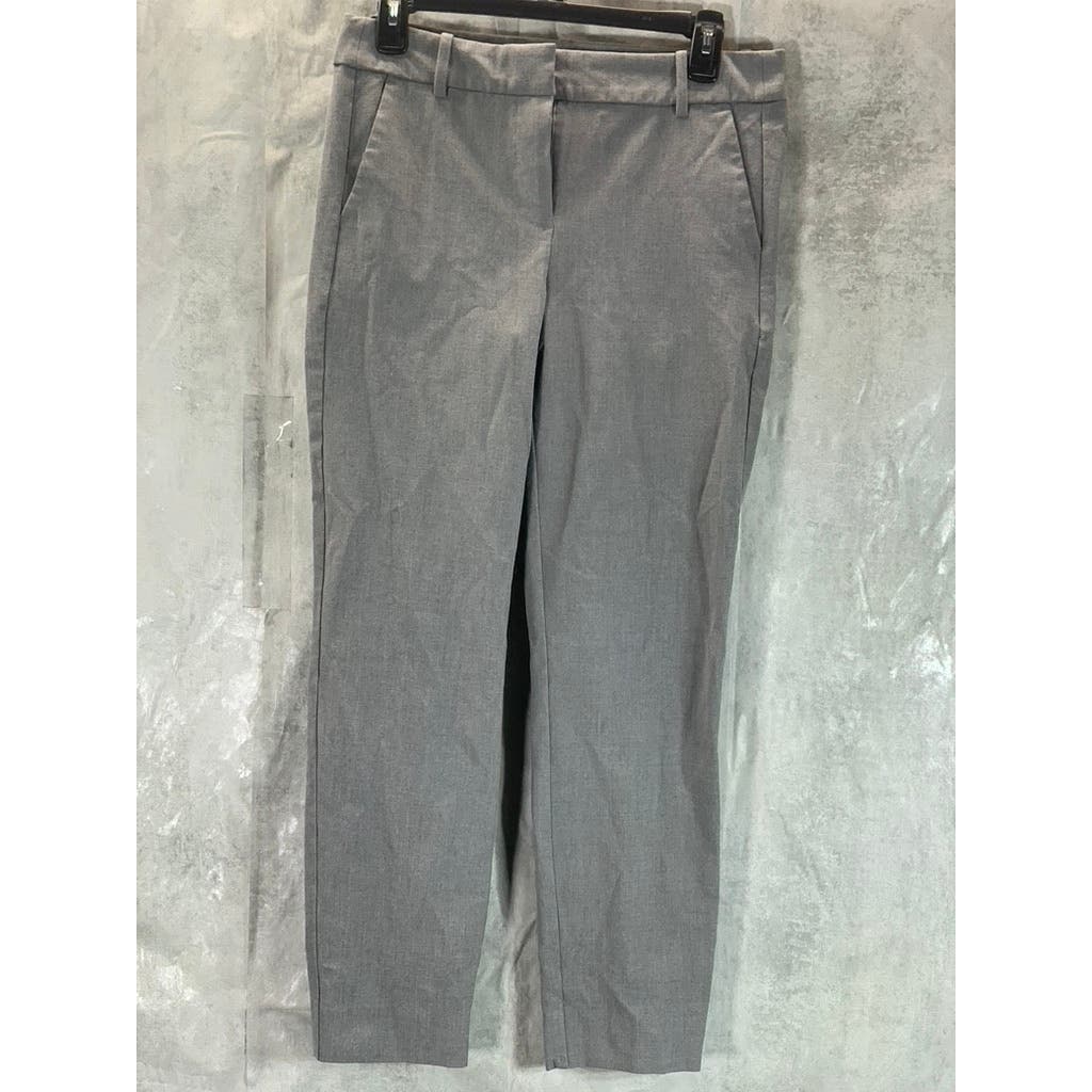 J.CREW Factory Women's Heather Graphite Slim Cropped Stretch Twill Ruby Pant SZ6