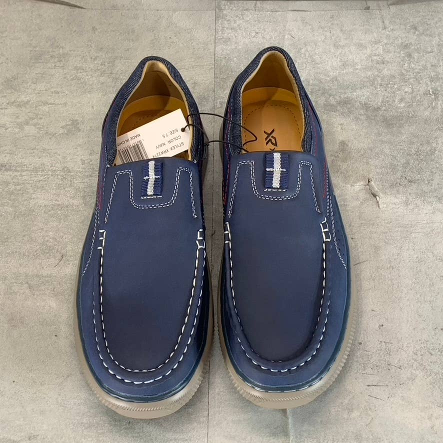 XRAY FOOTWEAR Men's Navy Faux Leather Duane Slip-On Loafers SZ 7.5