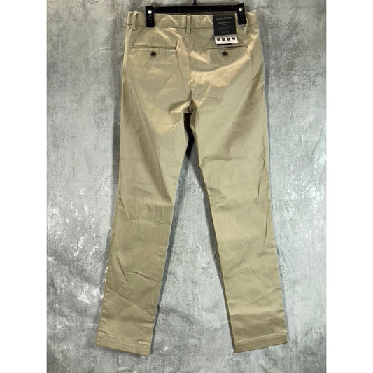 BANANA REPUBLIC Men's Tan Fulton Skinny-Fit Chino Pants SZ 30X32