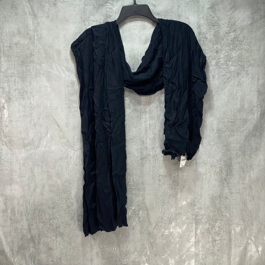 INC INTERNATIONAL CONCEPTS Black Wrap & Scarf OS