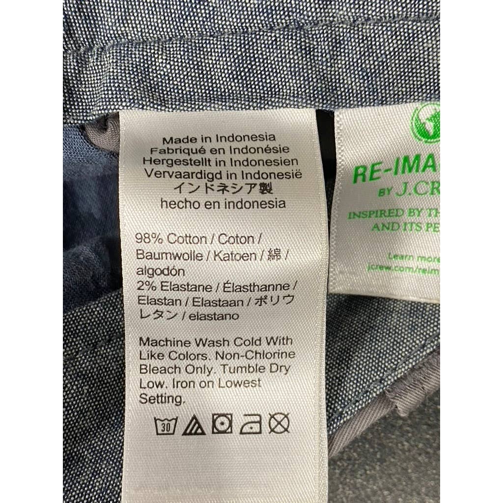 J.CREW Men's Spokane Grey Regular-Fit 9" Stretch Chino Shorts SZ 31