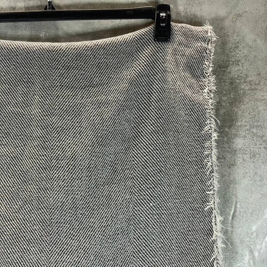 INC INTERNATIONAL CONCEPTS Women's Black Two-Tone Shine Scarf SZ OS