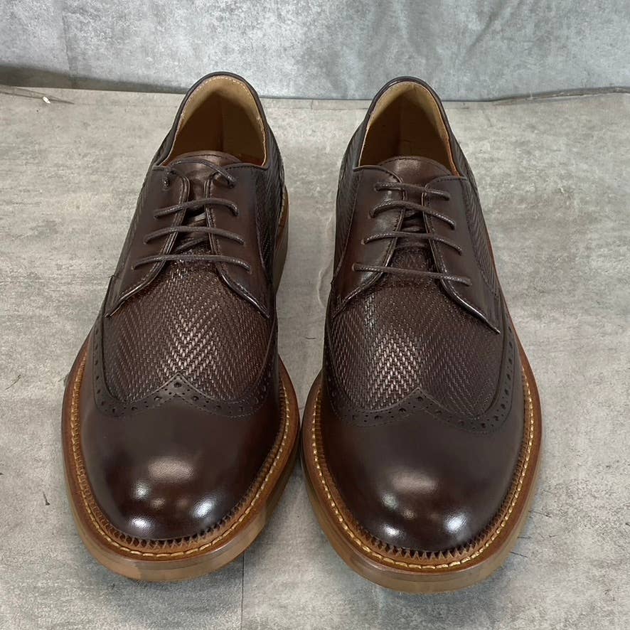 VINTAGE FOUNDRY CO. Men's Brown Clark Wingtip Lace-Up Oxford Shoes SZ 9