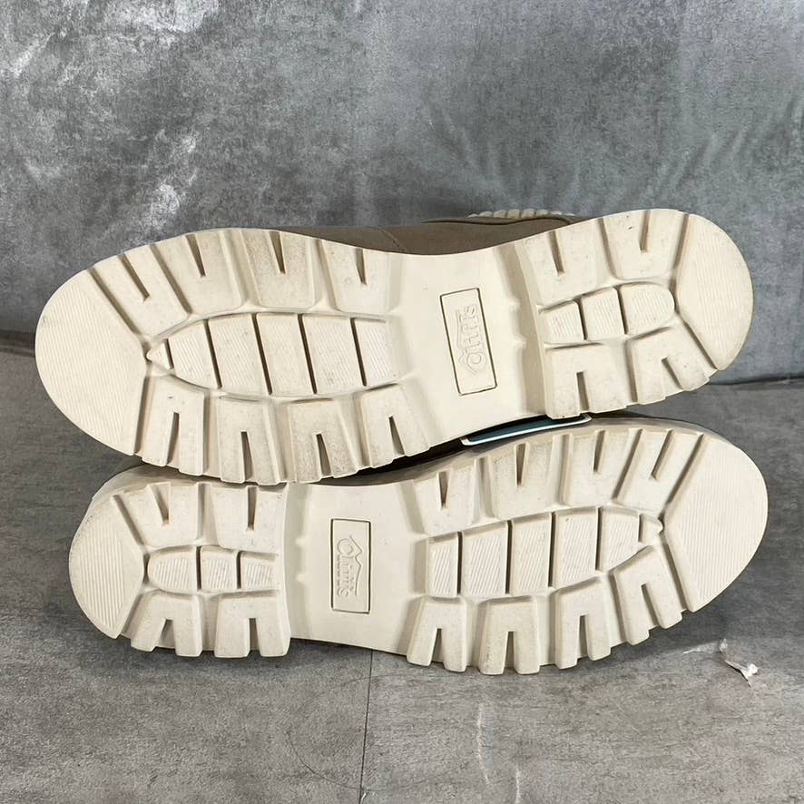 CLIFFS By White Mountain Women's Ice/Fabric Connie Lace-Up Ankle Boots SZ 6