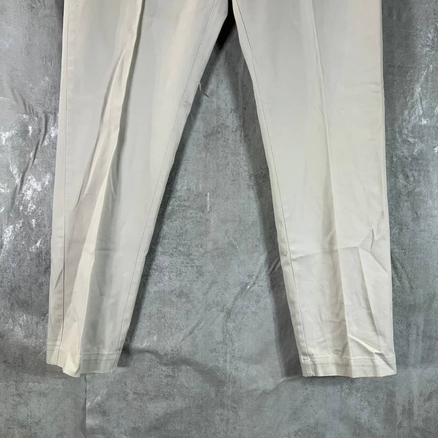 J.CREW Men's Beige Mercantile Flex Slim-Fit Chino Pants SZ 33X32