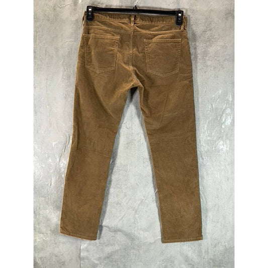 J.CREW Men's Peanut Khaki 484 Slim-Fit Corduroy Pants SZ 33X30