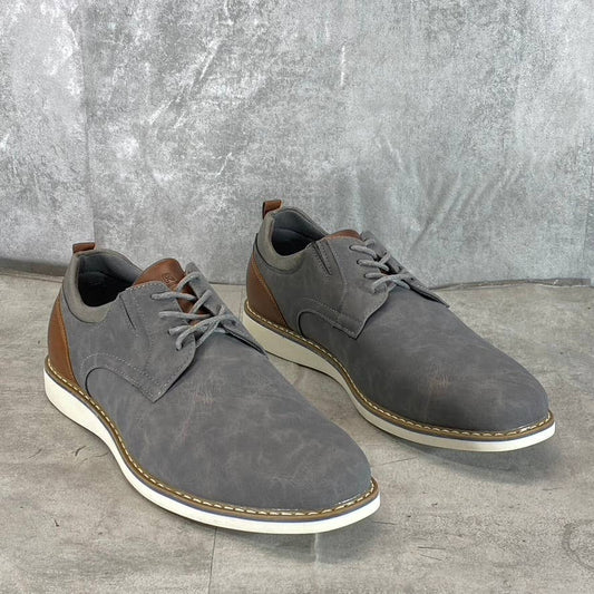 RESERVED FOOTWEAR NEW YORK Men's Grey Vertigo Lace-Up Oxford Shoes SZ 9