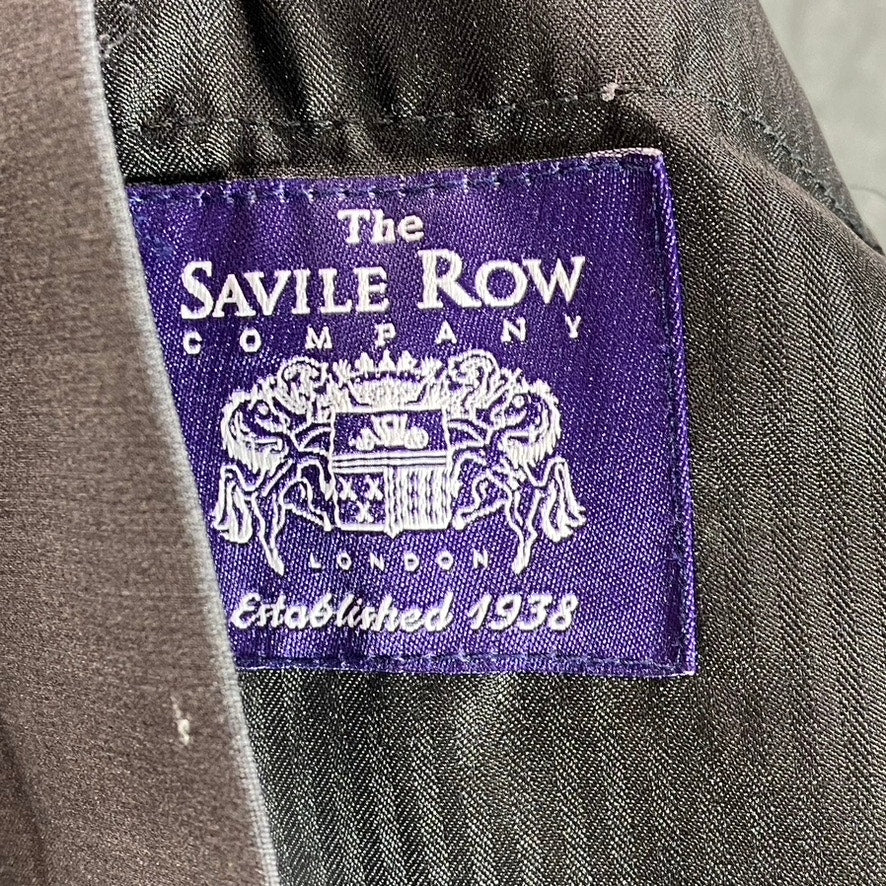 THE SAVILE ROW COMPANY Men's Gray Brixton Flat Front Suit Pants SZ 36