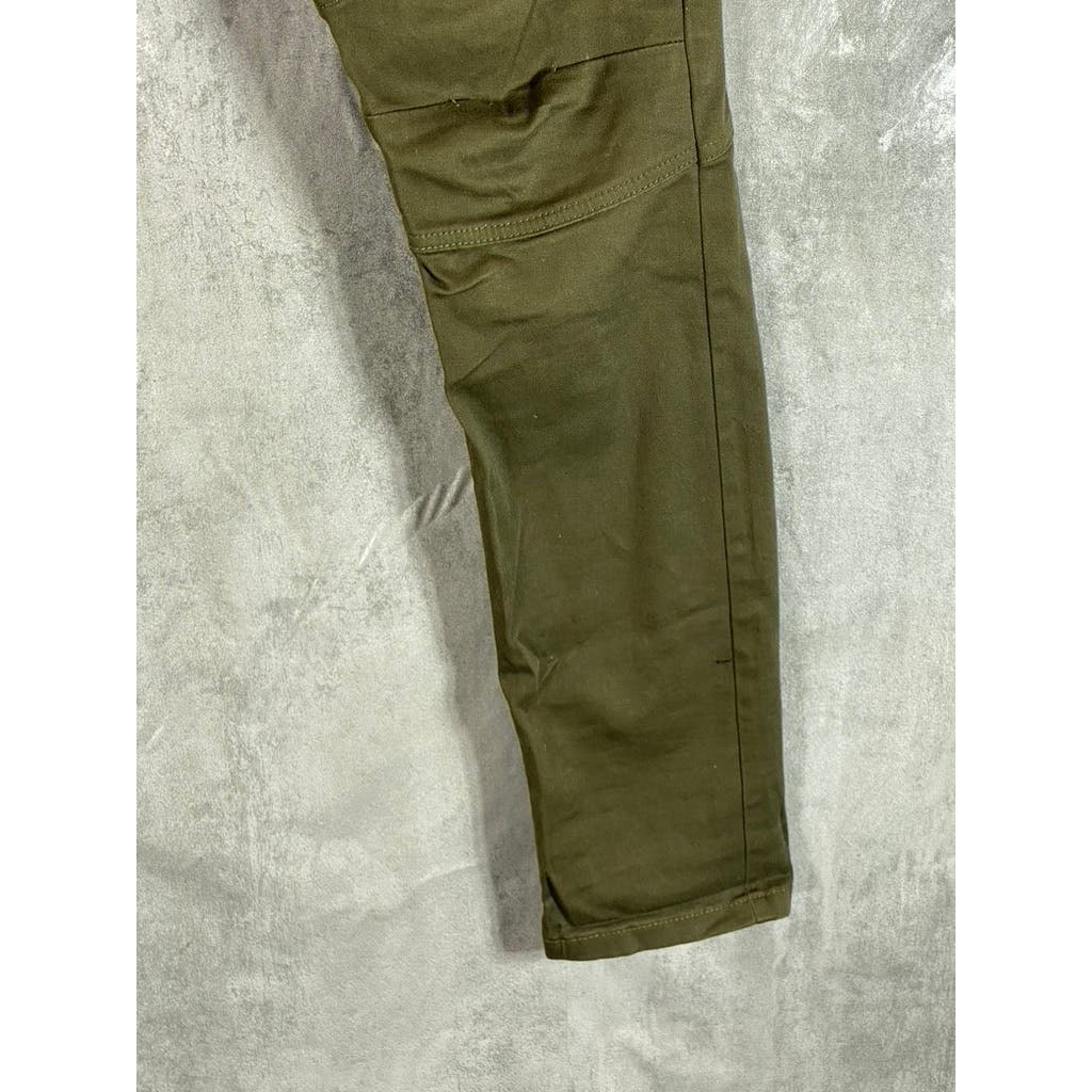 SPARK Men's Olive Green Ribbed Double Knee Pants SZ 32X32