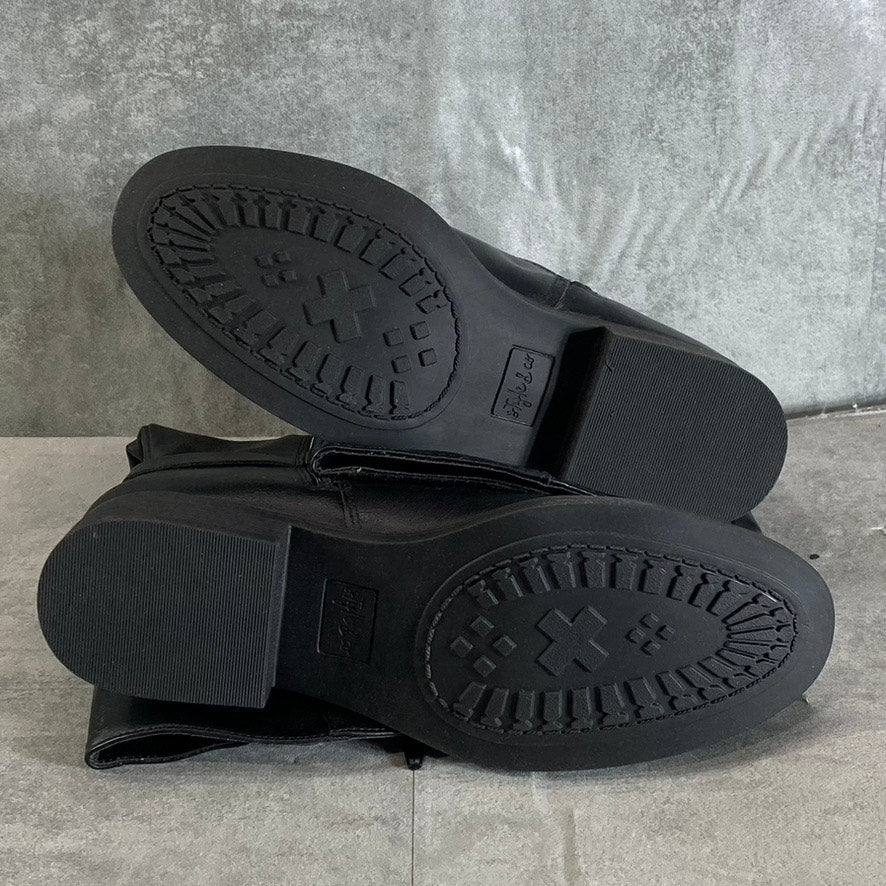 STYLE & CO Women's Black Marliee Full Side-Zip Round-Toe Tall Riding Boots SZ7.5