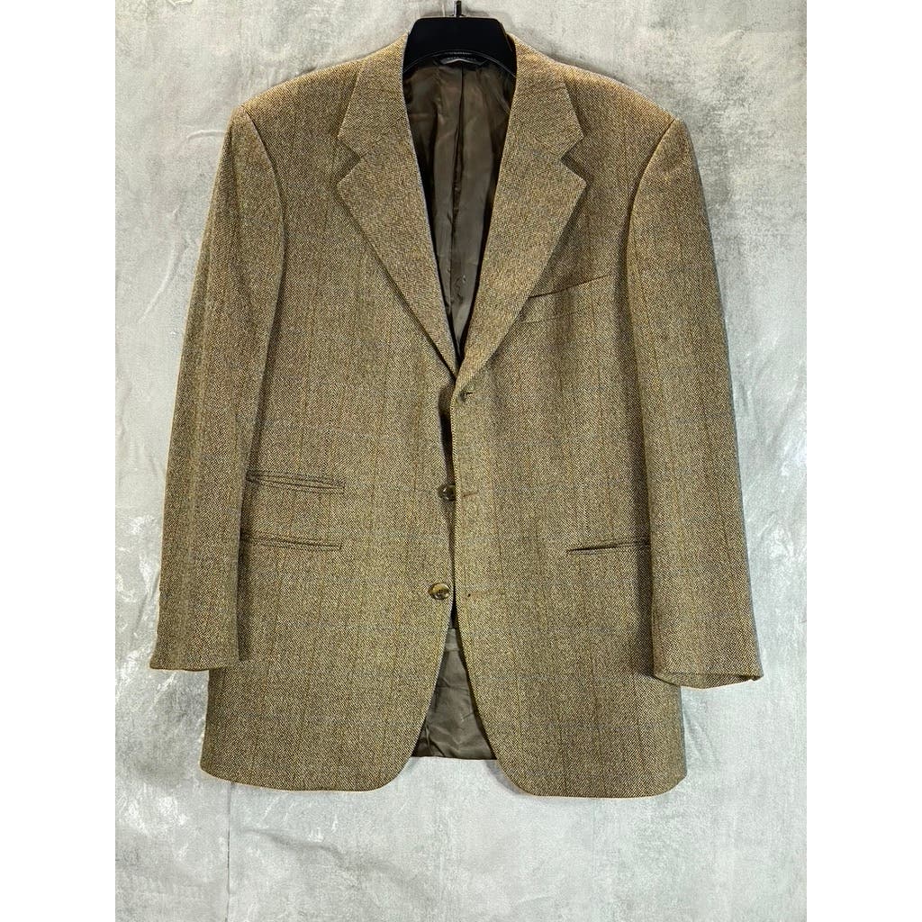 BROOKS BROTHERS 1818 Men's Brown Three-Button Suit Jacket SZ 40R