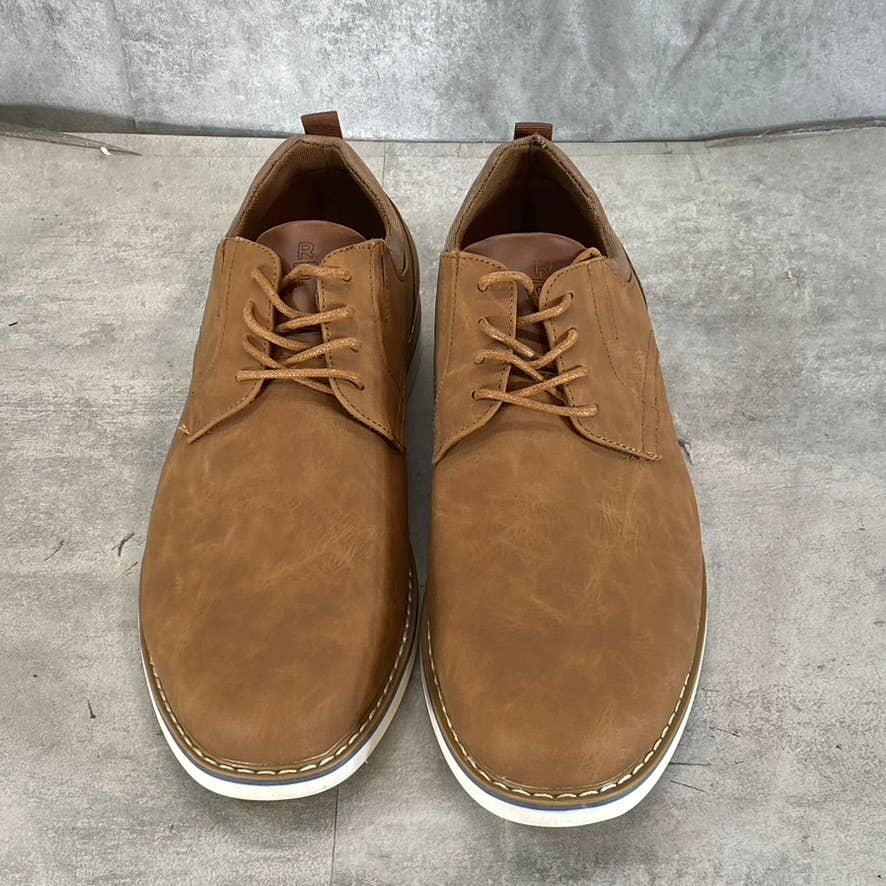 RESERVED FOOTWEAR NEW YORK Men's Cognac Vertigo Lace-Up Oxford Shoes SZ 9