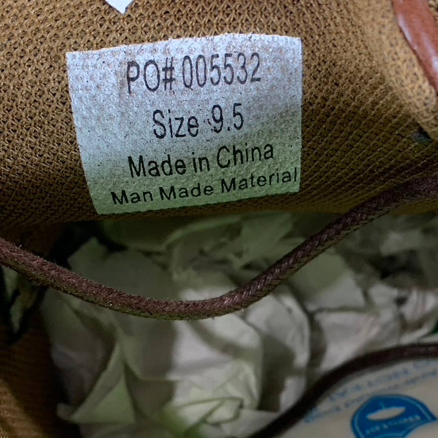 VANCE CO. Men's Brown Faux Leather Jedd Cap Toe Lace-Up Oxford SZ 9.5