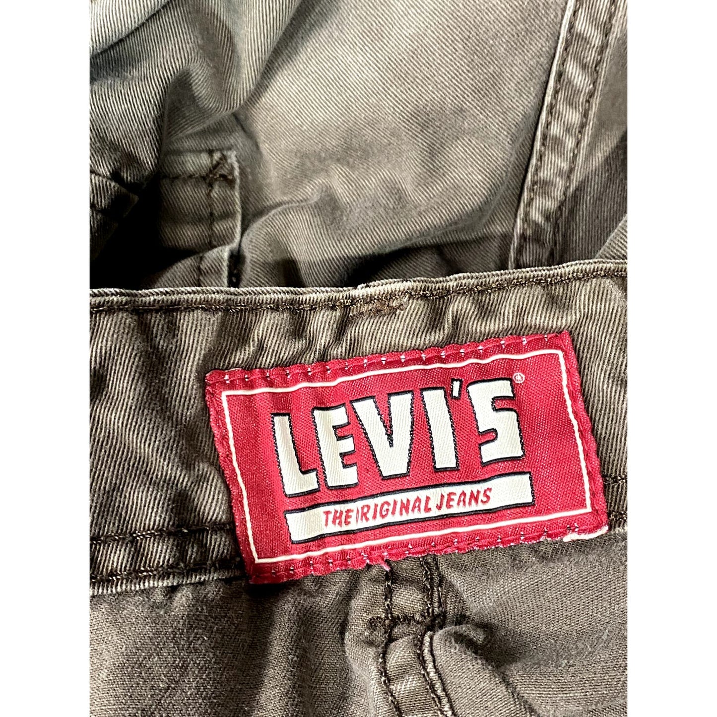 LEVI'S The Original Jeans Men's Brown Red Label Cargo Shorts SZ 34