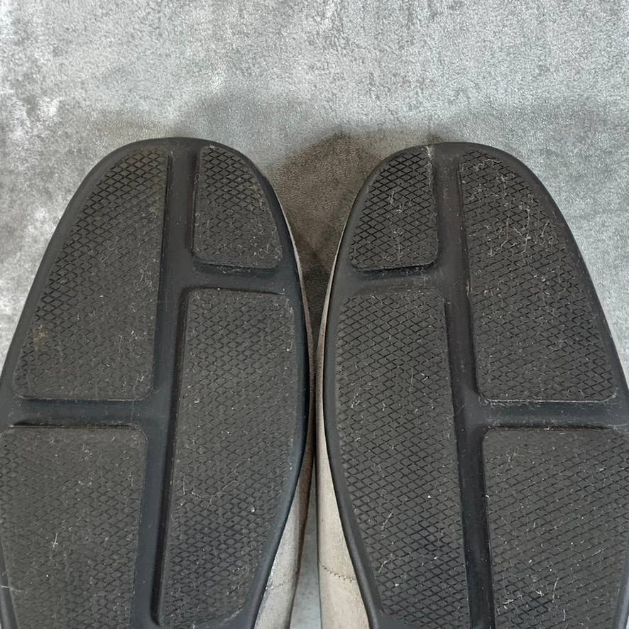 ALFANI Men's Light Grey Egan Faux-Suede Slip-On Moc-Toe Driver Loafers SZ 9