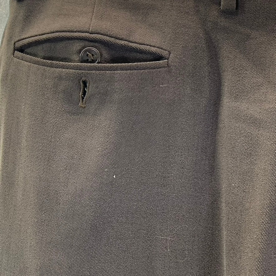 GIORGIO ARMANI Men's Brown Double Pleated Dress Pants SZ 52(US 40)
