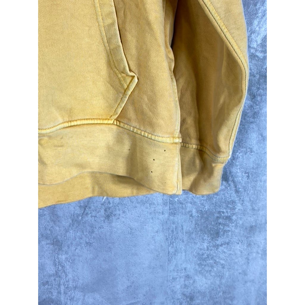 LEVI'S Men's Golden Apricot Yellow Relaxed-Fit Original Logo Pullover Hoodie SZS