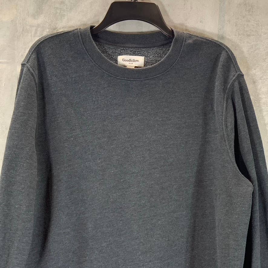 GOODFELLOW & CO Men's Charcoal Basic Regular-Fit Crewneck Sweatshirt SZ L