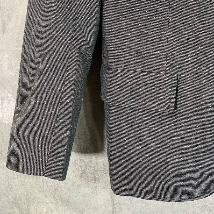 JACHS NEW YORK Men's Gray Classic-Fit Two-Button Blazer SZ NA