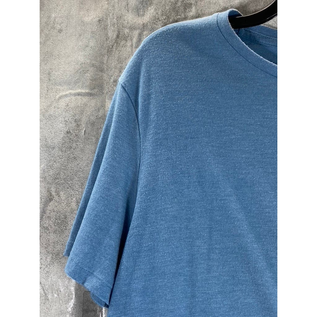 GOODFELLOW & CO Men's Blue Crewneck Short-Sleeve Lyndale T-Shirt SZ M