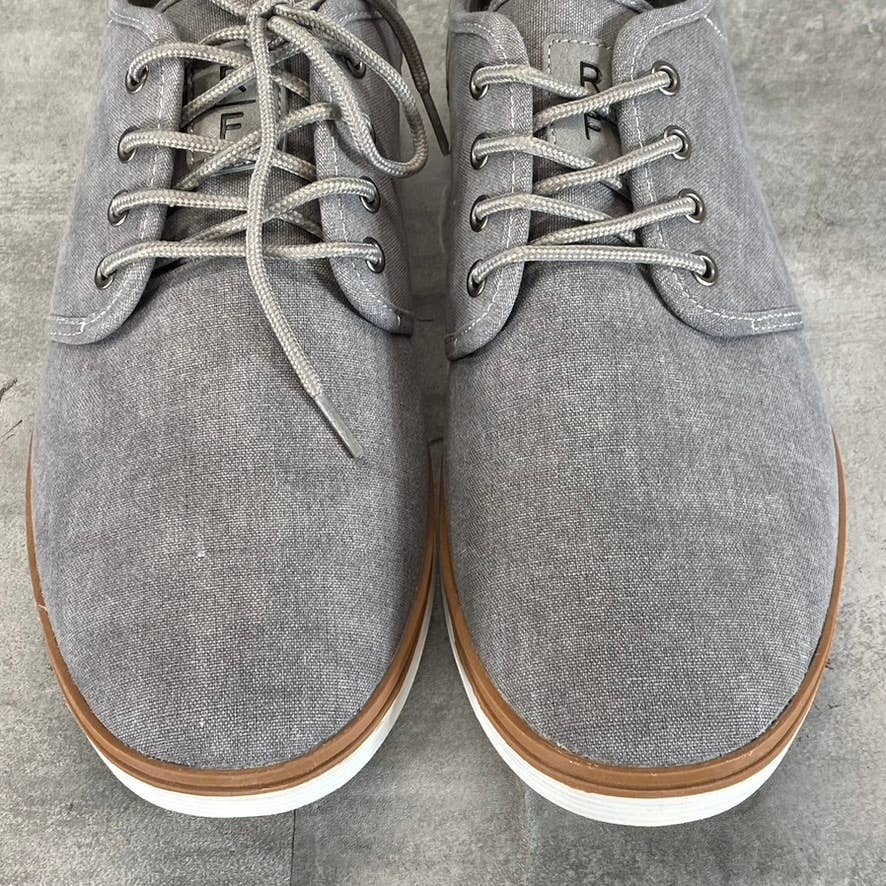 RESERVED FOOTWEAR NEW YORK Men's Light Grey Atomix Low-Top Sneakers SZ 13