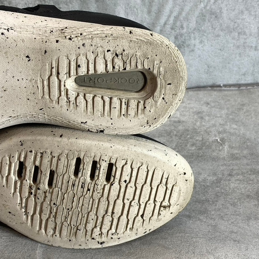 ROCKPORT Women's Black Knit TruFLEX Fly Washable Bungee Slip-On Sneakers SZ 8.5