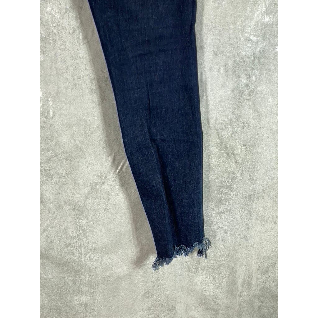 JOE'S Jeans Women's Dark Wash Ruby High-Rise Raw-Hem Skinny Ankle Jeans SZ 26