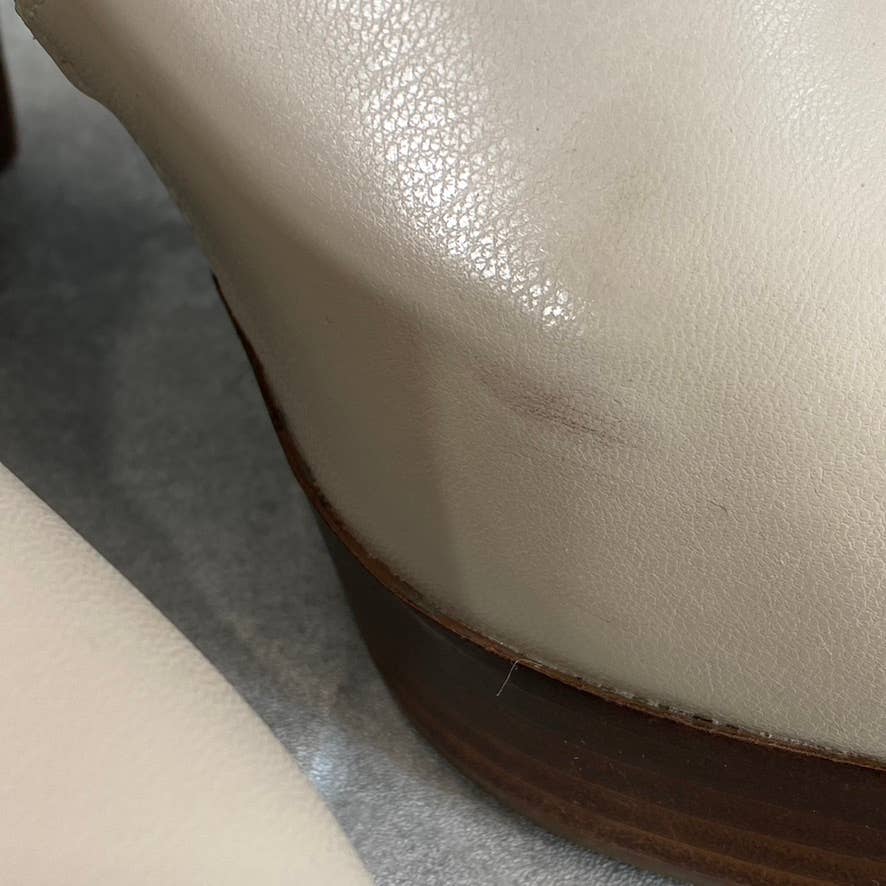 DV By Dolce Vita Women's Ivory Marigold Side-Zip Stacked-Heel Platform Boots SZ9