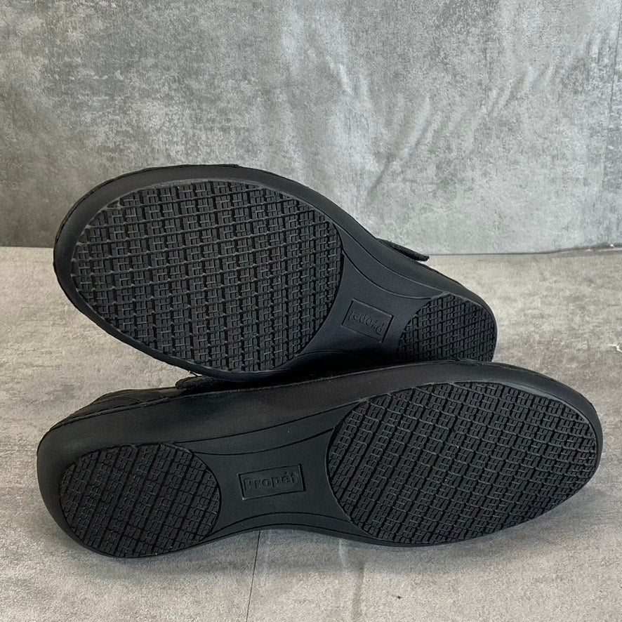 PROPET Women's Black Leather Perforated Calista Mary Jane Slip-On Shoes SZ 9.5