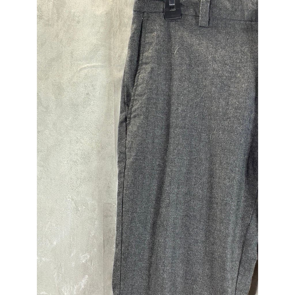 BANANA REPUBLIC Men's Charcoal Print Slim-Fit Aiden Stretch Pants SZ 31X30