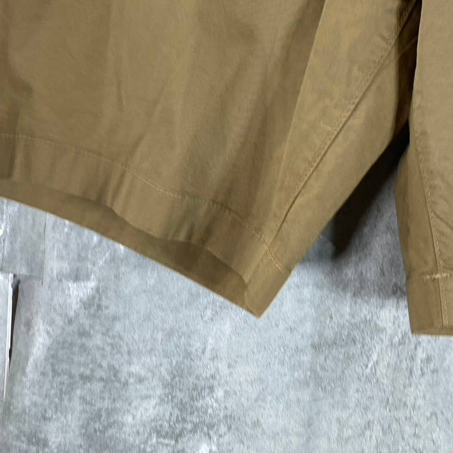 MICHAEL KORS Men's Khaki Regular-Fit Washed Cotton Bermuda Shorts SZ 33