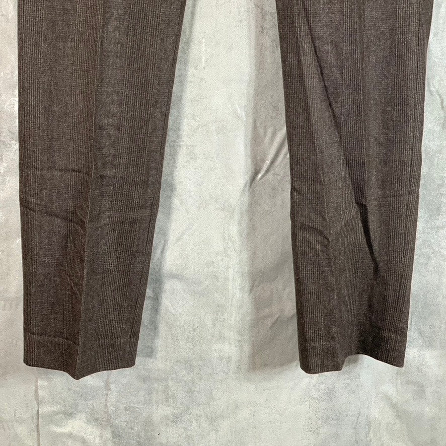 BONOBOS Men's Brown Plaid Tailored-Fit Dress Pants SZ 30X32