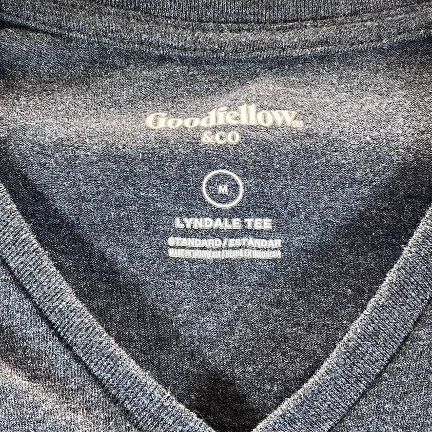 GOODFELLOW & CO Men's Railroad Grey V-Neck Short-Sleeve T-Shirt SZ M