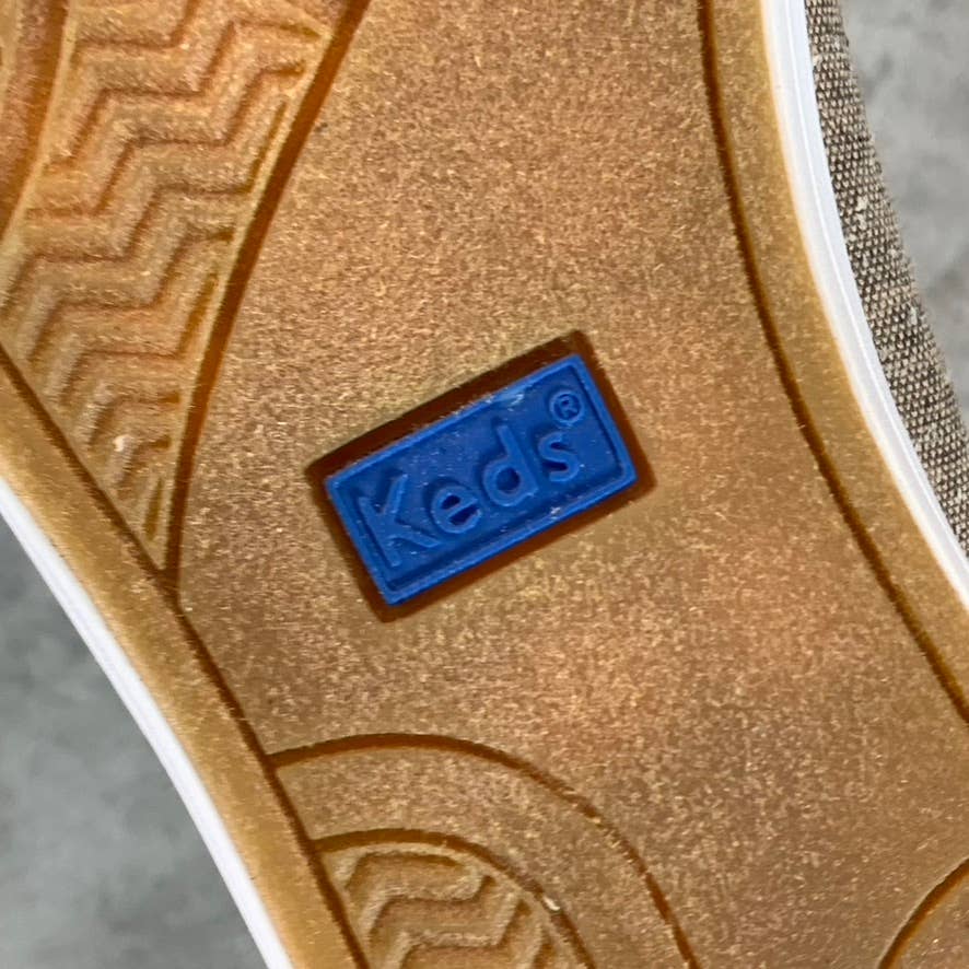 KEDS Women's Tan Center II Marled Memory Foam Lace-Up Sneakers SZ 7