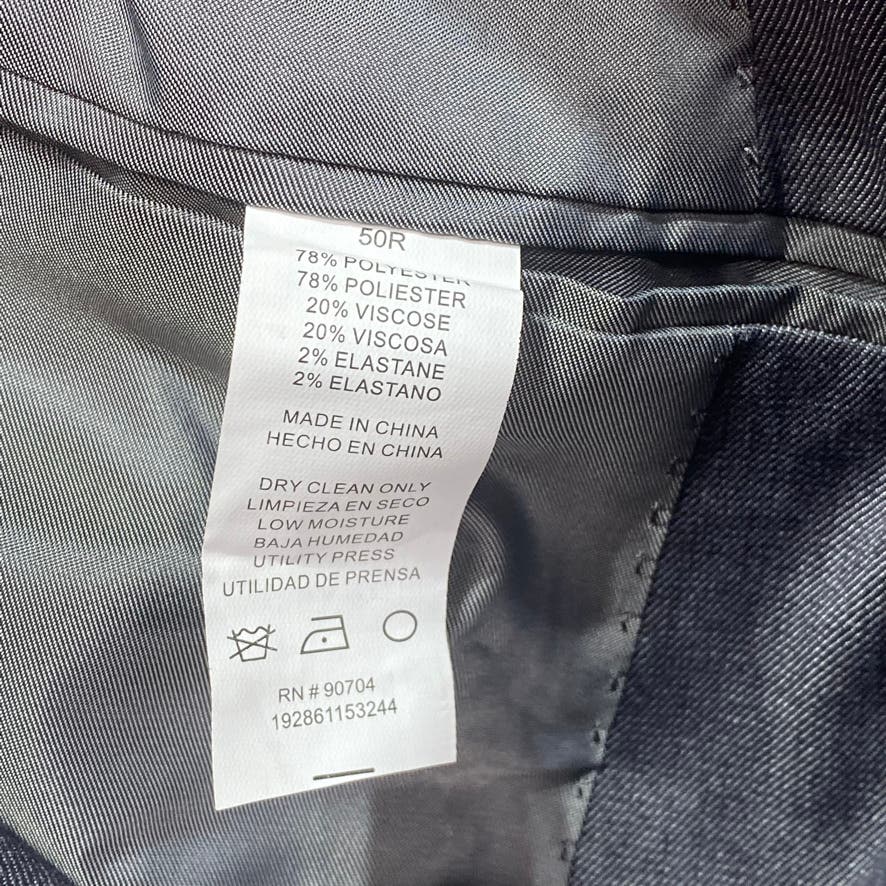 PERRY ELLIS PORTFOLIO Solid Grey Slim-Fit Regular Stretch Wrinkle Resistant Two-Button Suit Jacket SZ 50R