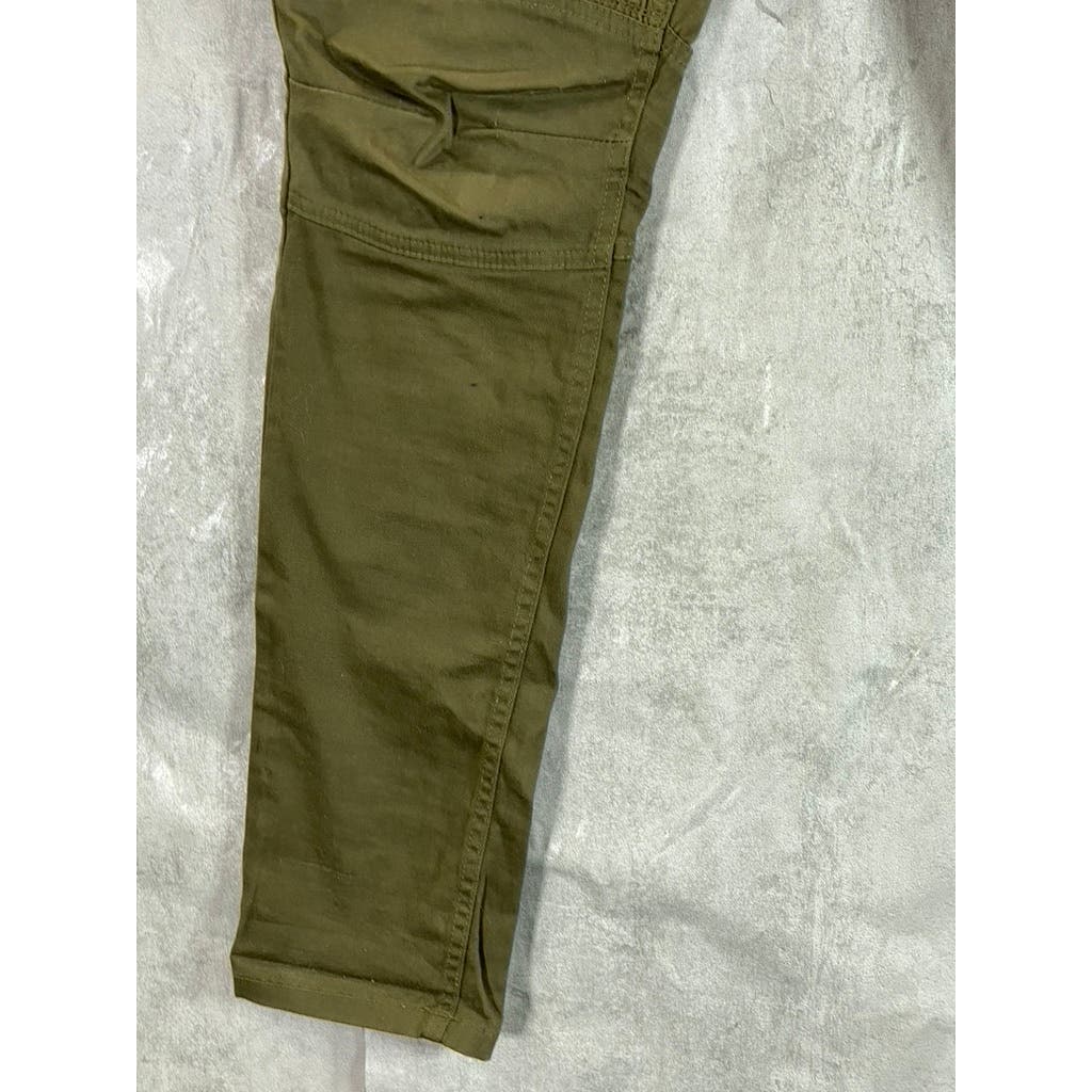 SPARK Men's Olive Green Ribbed Double Knee Pants SZ 32X32